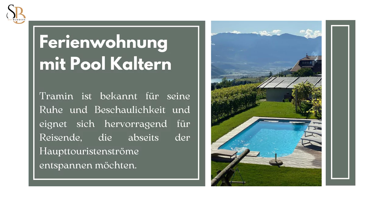 ferienwohnung mit pool kaltern